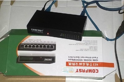 騰達代工COMFAST 8口千兆交換機 穩定性能與精湛工藝的融合，網絡升級優選